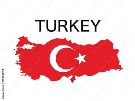 Turkey Map Flag