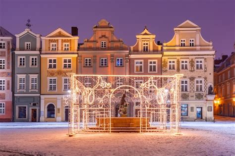 Premium Photo Merchants Houses And Decorated Fountain At Old Market