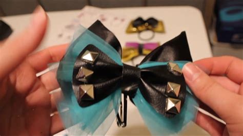 Big Glam Hair Accessories Kit Part 2 Making Three Hair Bows Youtube