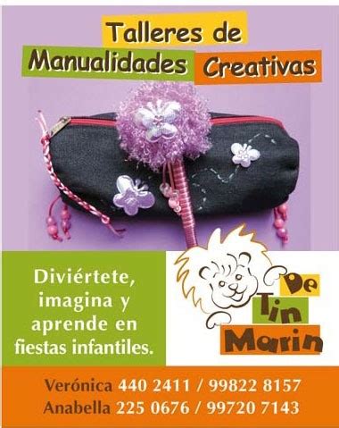 Cartucheras Y Lapiceros Divertidos De Tin Marin Talleres Infantiles