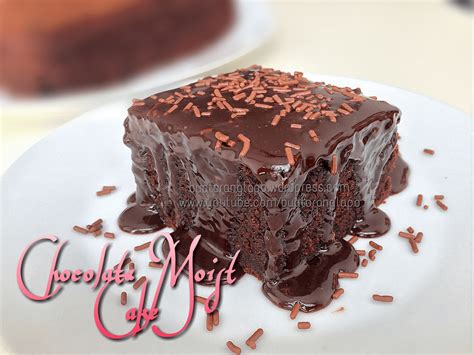 kek coklat lembap mudah easy chocolate moist cake buat  lapo