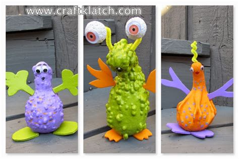 Gourd Monsters - Fun Halloween Craft For Kids - Fun Crafts Kids