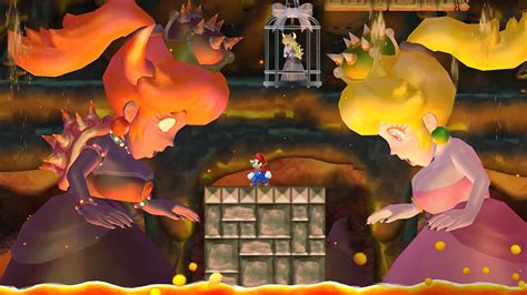 New Super Mario Bros Wii Final Boss Fury Bowsette And Evil Peach