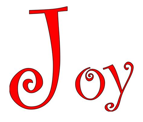 Free Christmas Joy Clip Art Black And White, Download Free Christmas ...