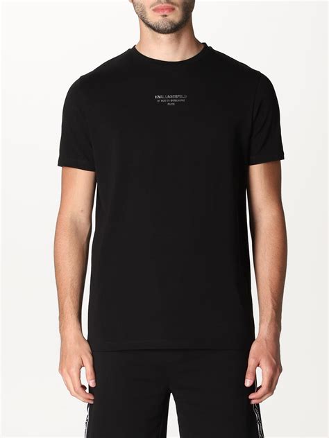 Karl Lagerfeld Outlet T Shirt For Men Black Karl Lagerfeld T Shirt