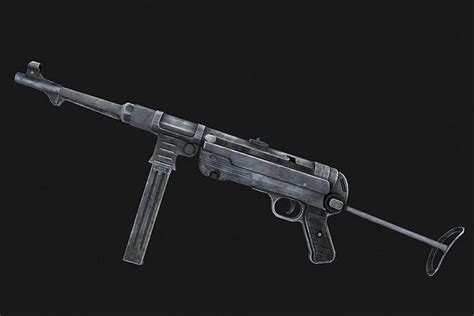 Submachine Gun Mp40 3d Model