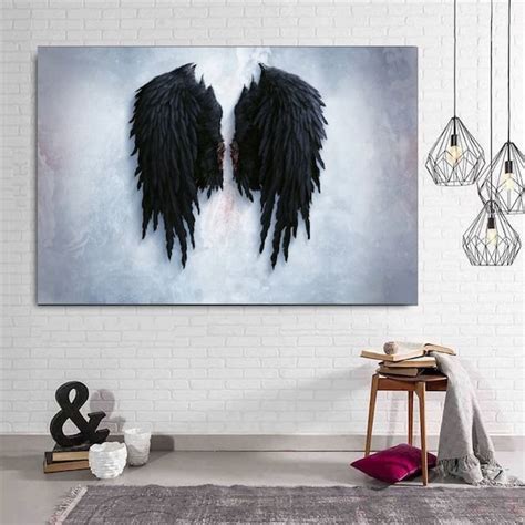 Extra Large Angel Wings Wall Art Etsy Sterreich