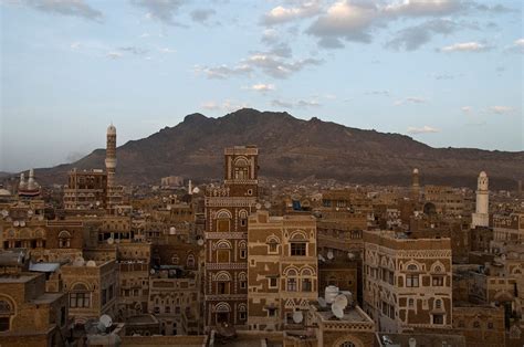 Sana'a, Yemen. "The old city of Sana'a, a UNESCO World Heritage Site ...