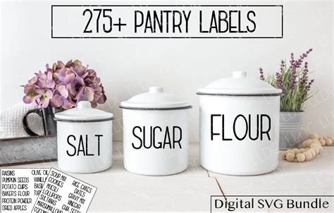 Pantry Labels Svg Spice Labels Svg Food Storage Svg Food Etsy