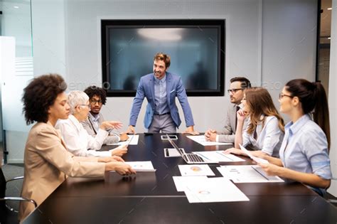 Corporate Business Team And Manager In A Meeting Stock Photo By Nd3000