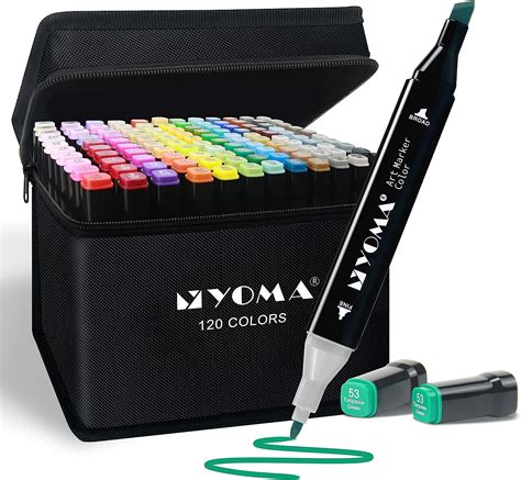 Amazon Y Yoma Colors Alcohol Markers Dual Tip Markers Set