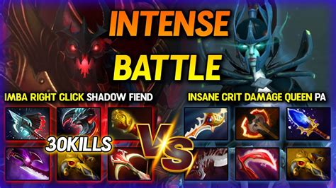 TRULY INTENSE BATTLE 30KILLS IMBA RIGHT CLICK SHADOW FIEND VS