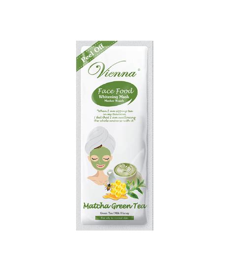 FACE FOOD PEEL OFF MASK MATCHA GREEN TEA Sachet Vienna Beauty