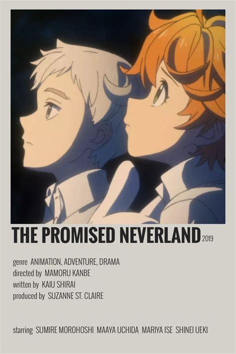 An Advertisement For The Upcoming Anime Film Called The Promised