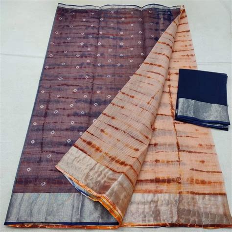 Kota Cotton With Shibori Sarees Siri Designers