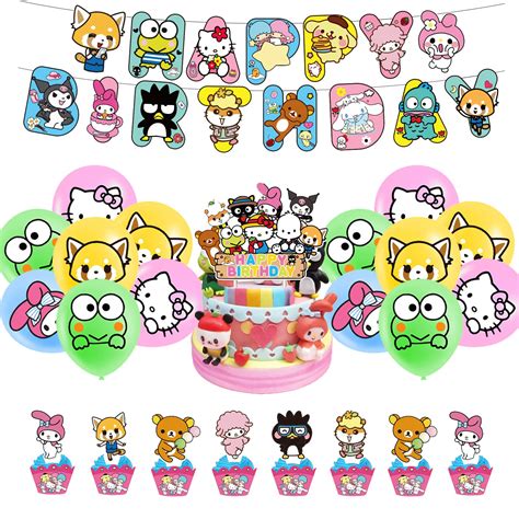 Buy Party Supplies Kuromi Birthday Balloons My Melody Birthday Cake