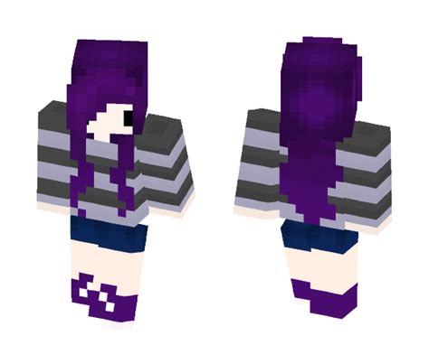 Download Dark Purple Girl Minecraft Skin for Free. SuperMinecraftSkins