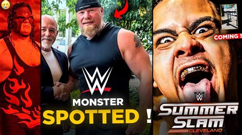 MONSTER BROCK Lesnar SPOTTED NEW JACKED LOOK Zilla FATU Coming At