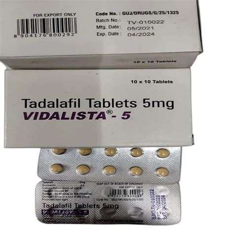 Vidalista 5 Tadalafil Tablets 5 Mg At Rs 11 Stripe In Surat ID