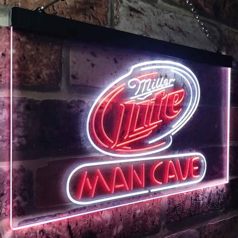 Miller Lite Man Cave Beer Bar Neon Sign Led Lab Cave