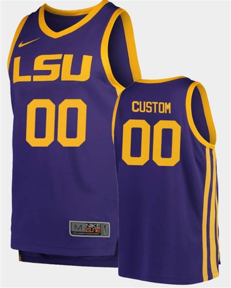 [available] Buy New Custom Lsu Tigers Jersey Purple Home