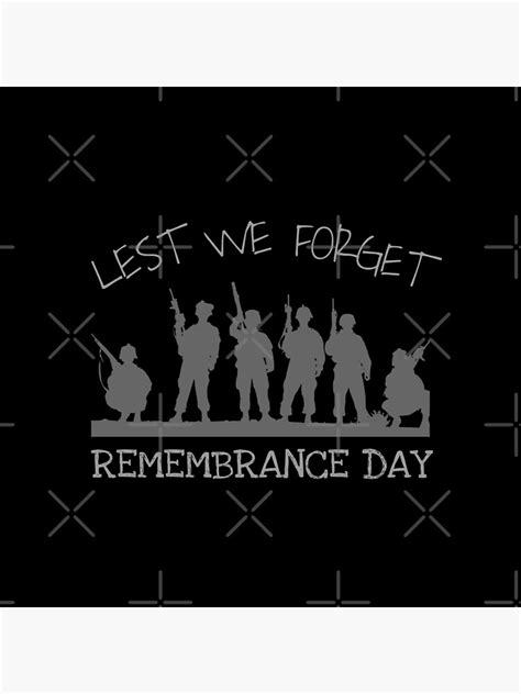 "Lest We Forget Remembrance Day" Poster for Sale by BDonlyText | Redbubble