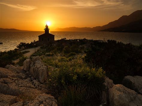 Makarska Sveti Petar Lighthouse Foto And Bild Europe Balkans Croatia