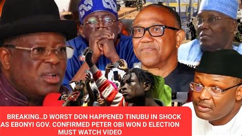 Breakingd Worst Don Happened Tinubu In Shock As Ebonyi Gov Confirmed