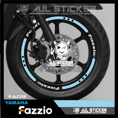 Jual Sticker Velg Kc Ooo Yamaha Fazzio New Desain Set Depanbelakang