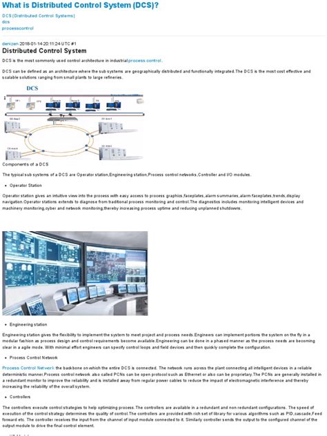 What Is Distributed Control System Dcs Dcs Distributed Control