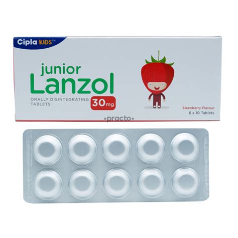 Junior Lanzol 30 Mg Tablet Uses Dosage Side Effects Price