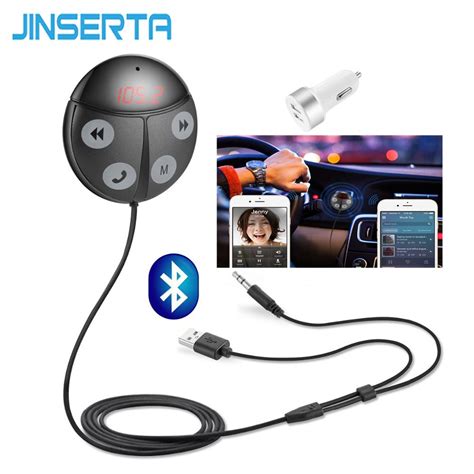 JINSERTA 2017 New Car MP3 Player Bluetooth FM Transmitter Car Kit