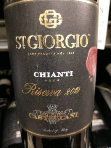 Famiglia Castellani St Giorgio Chianti Riserva Vivino