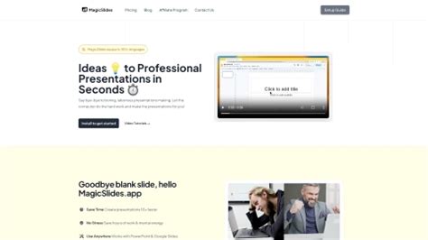 AI Powered Presentation Tool - Magicslides