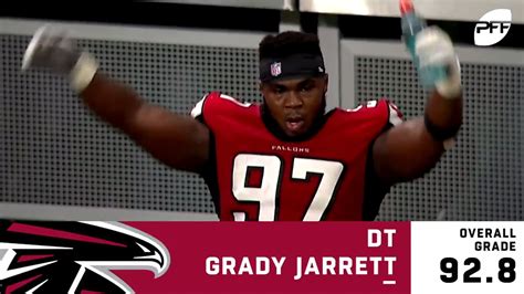 Grady Jarrett earns highest PFF grade at DT