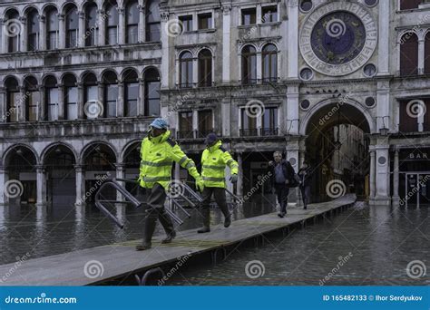 VENICE, ITALY - November 24, 2019: St. Marks Square Piazza San Marco ...