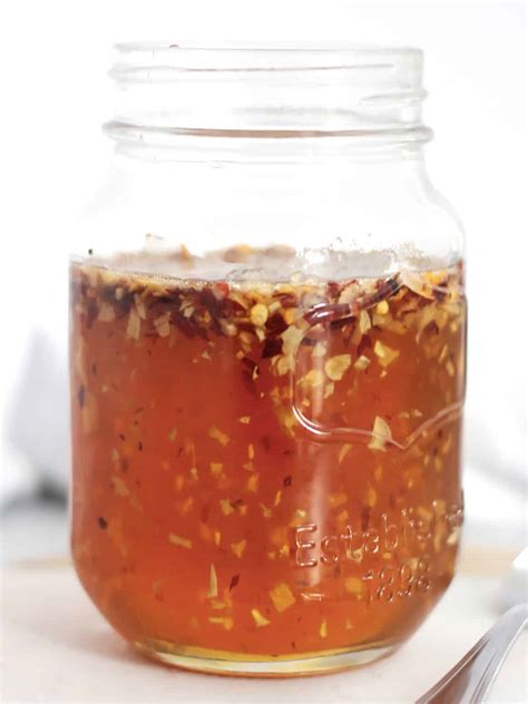 Spicy Hot Honey Sauce Recipe Garlic And Chili Infused Honey Bite On