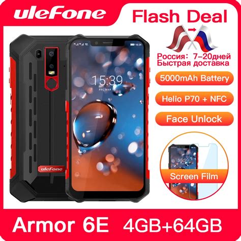 Ulefone Armor 6e Ip68 Waterproof Rugged Smartphone Helio P70 Otca Core