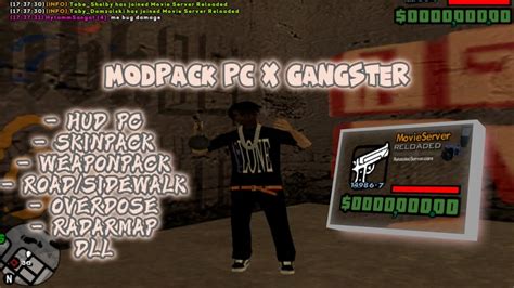 SHARE MODPACK PC X GANGSTER 200 MB GTA SA MP ANDROID YouTube