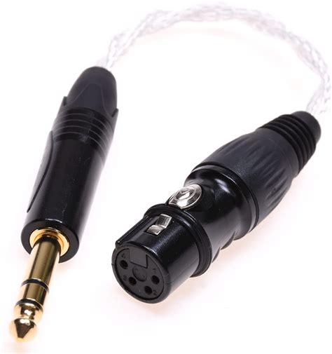 16 Cores Silver Plated Cable 14 635mm Male To 4 Pin Xlr Female Balan