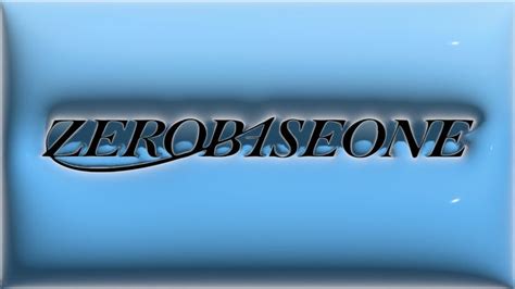 The Word Zerobossone Is Shown In Black And Silver On A Blue Background