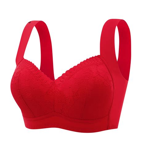 Mallwal Front Closure Bras Women Full Coverage Bra Feature V Neck No Underwire Bra Style W 1289