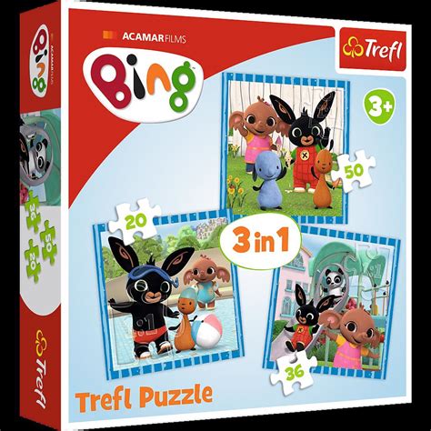 Puzzle 3v1 Bing 1 39 Peças Puzzle Maniapt