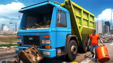 Garbage Cargo Truck Games Offline Real Metro City Recycling Dump Truck