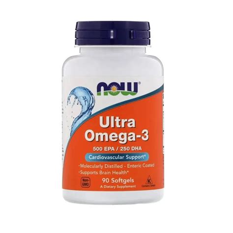 Ultra Omega 3 500 epa 250 dha 90 Softgels Now Foods em Promoção