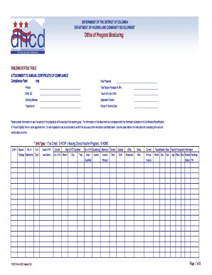 Fillable Online Dhcd Dc Office Of Program Monitoring Fax Email Print