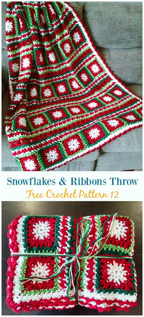 Snowflake Afghan Blanket Free Crochet Patterns