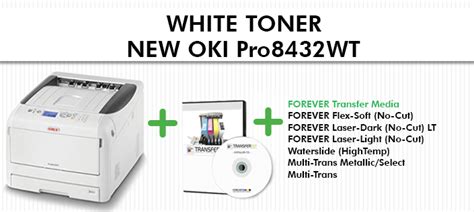 The new OKI Pro8432WT White Toner Printer has arrived