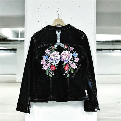 Flower Lungs Hand Painted Jacket By Mossoomossoodesign Its Been A