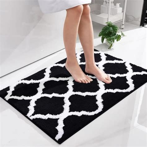 Homaxy Tapis De Bain Antid Rapant Lavable Poils Longs En